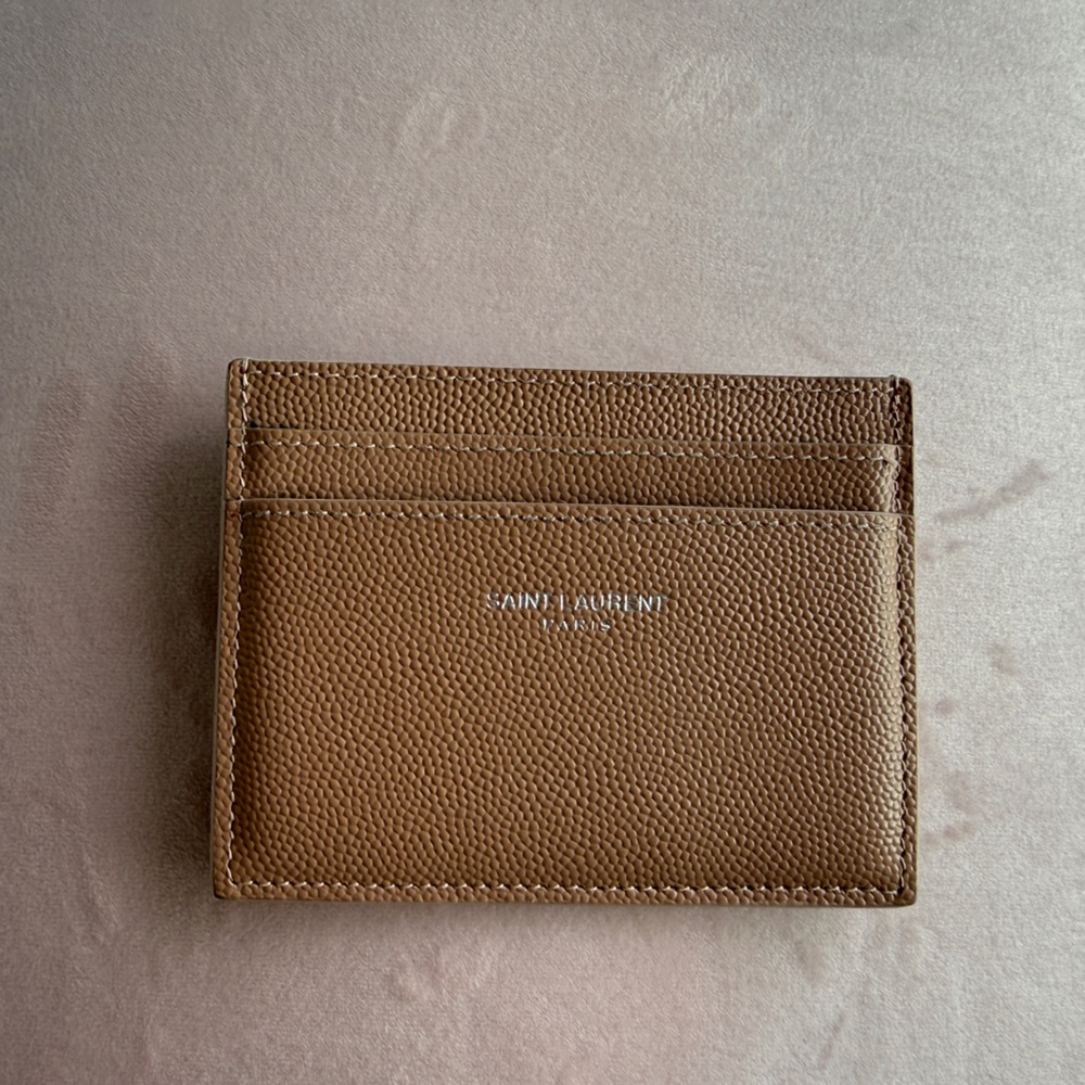Saint Laurent Leather Card Holder